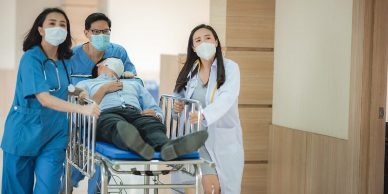 emergency patient, professional doctor working for help emergency patient at hospital health care