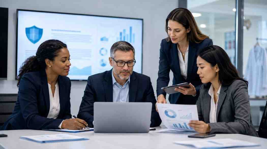Business professional reviewing privacy, opt-out, suppression and data-removal responsibilities on a computer